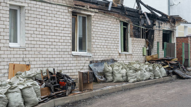 Professional Fire Damage Removal technician working in Oreland, PA